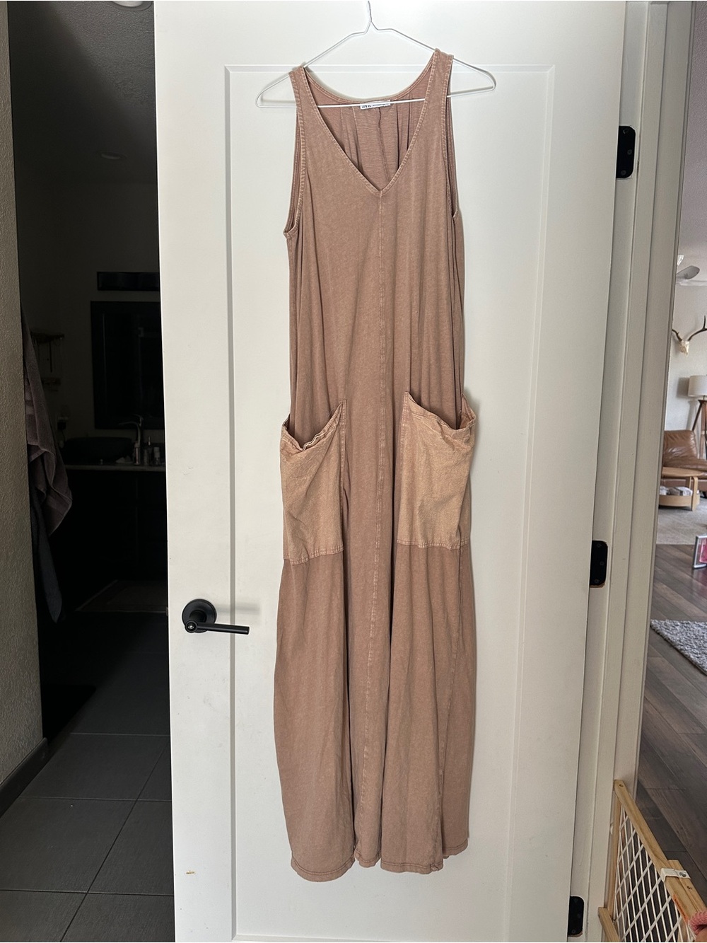 Zara Dusty Mauve Oversized Maxi Dress